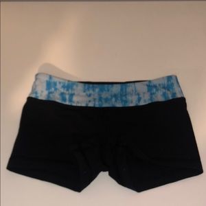 Girls black with colorful waistband ivivva shorts